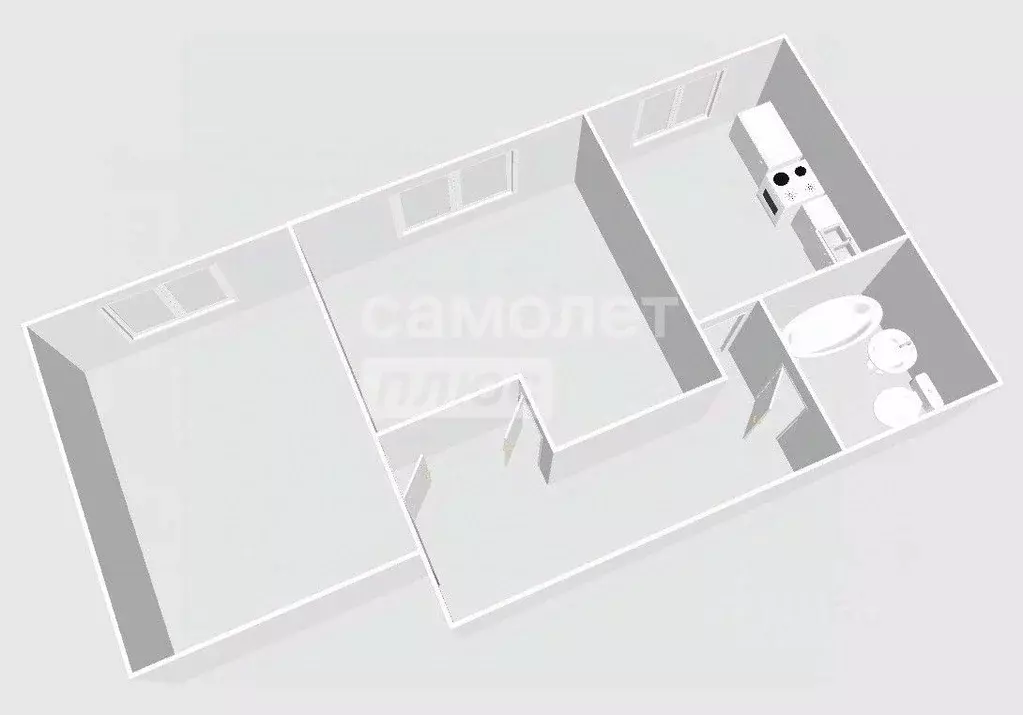 2-к кв. Пензенская область, Пенза ул. Пушанина, 38 (46.4 м) - Фото 1