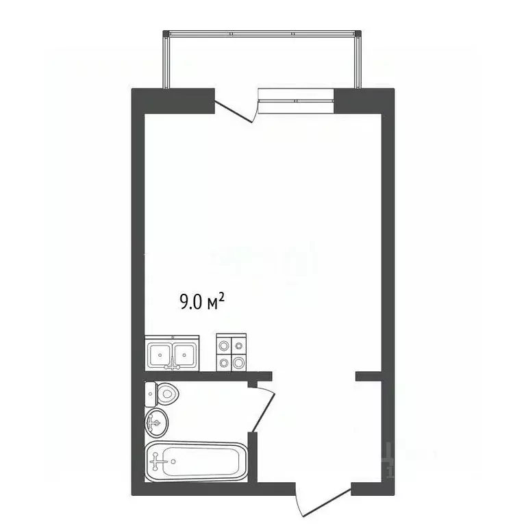 Студия Москва ул. Лобановский Лес, 7 (22.0 м) - Фото 2