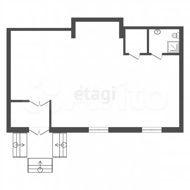 Продам торговое помещение, 60.5 м - Фото 0