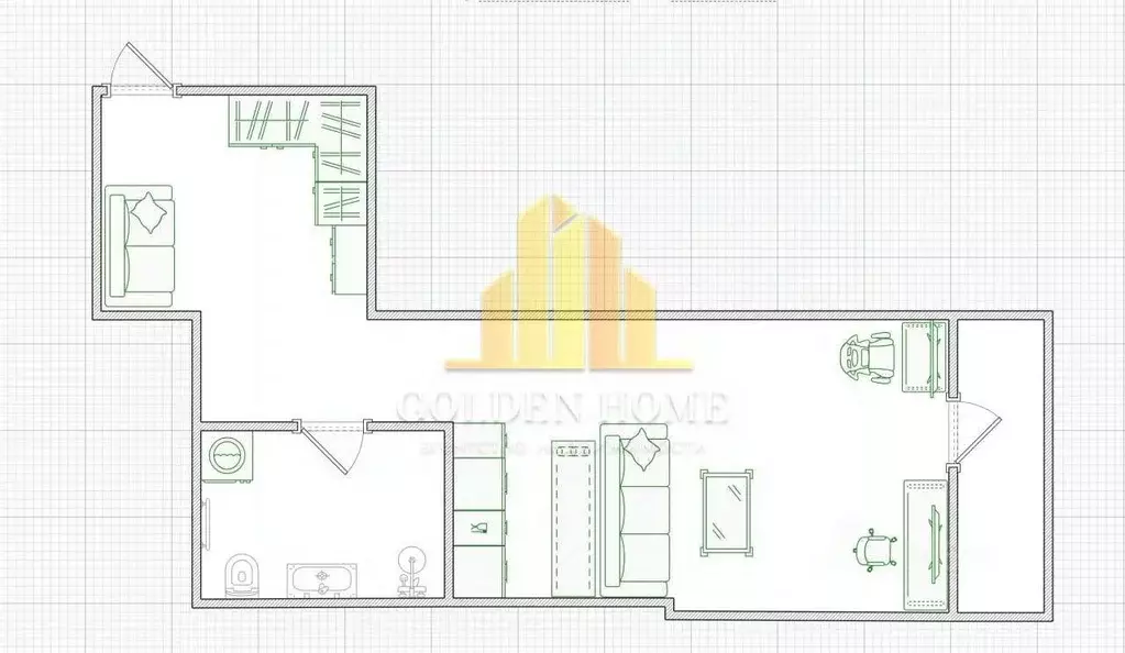 Студия Санкт-Петербург ул. Савушкина, 143к1 (36.0 м) - Фото 1