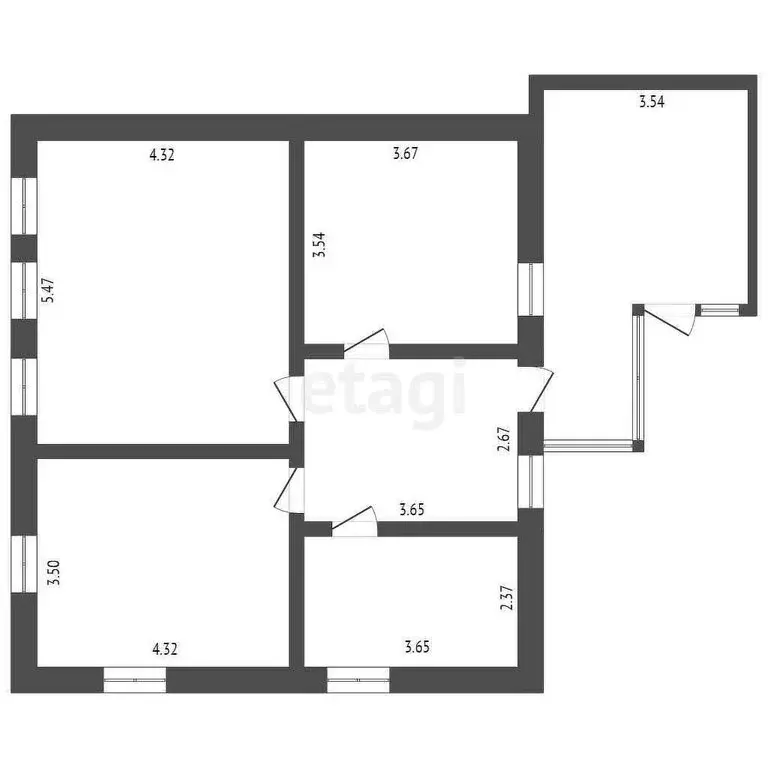 Дом в Красносельское, Школьная улица (70.9 м) - Фото 1