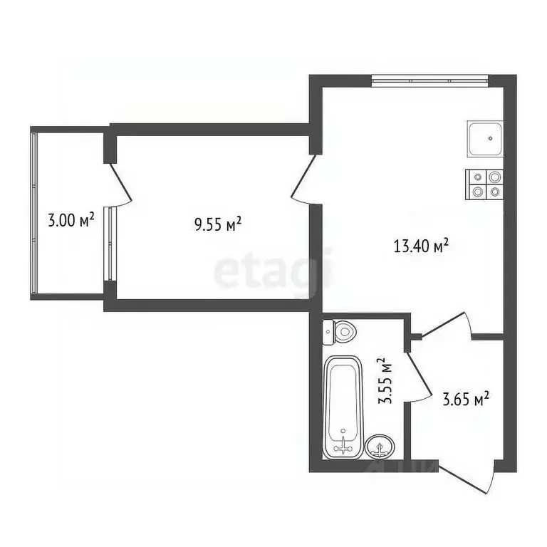 1-к кв. Воронежская область, Воронеж Шилово мкр, ул. Теплоэнергетиков, ... - Фото 1