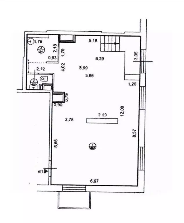 Помещение свободного назначения в Москва Рябиновая ул., 3к4 (90 м) - Фото 1