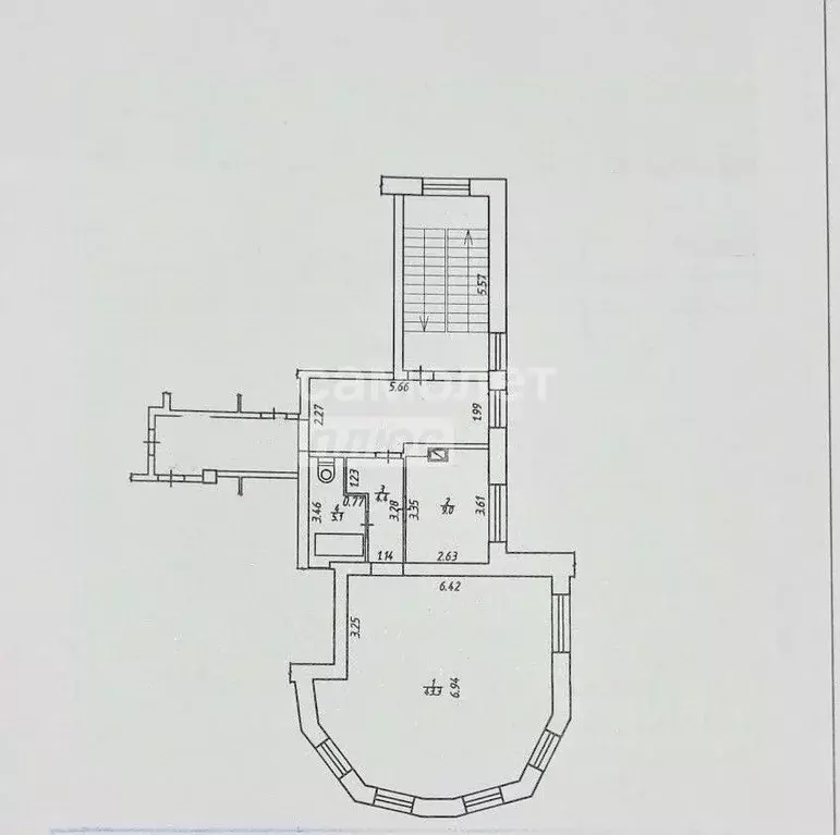 2-к кв. Калужская область, Перемышльский район, Корекозево с/пос, с. ... - Фото 2