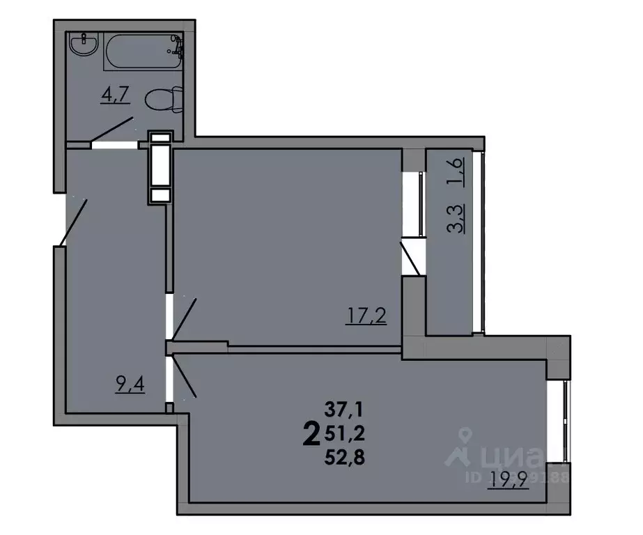 2-к кв. Ростовская область, Ростов-на-Дону просп. Маршала Жукова, 18/1 ... - Фото 0