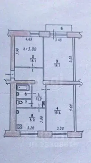 3-к кв. Омская область, Омск ул. Красный Путь, 82А (81.7 м) - Фото 1