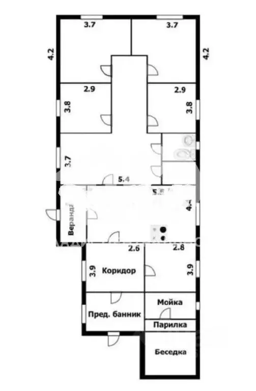 Дом в Новосибирская область, Мошковский район, с. Барлак Тихая ул. ... - Фото 2