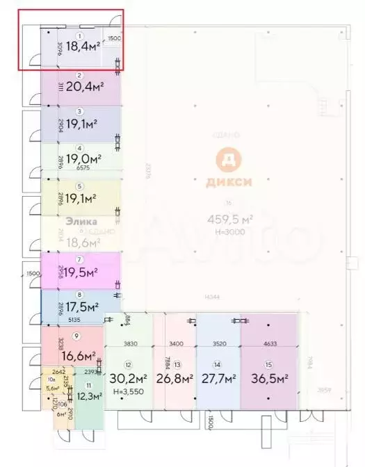 Свободного назначения, торговое, услуги, 18.4 м - Фото 0