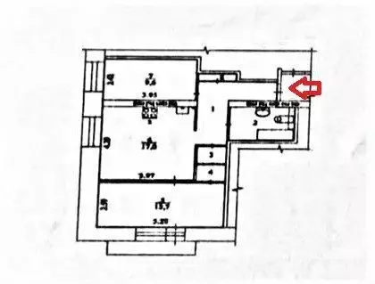 3-к кв. Архангельская область, Архангельск ул. Урицкого, 20 (55.0 м) - Фото 0