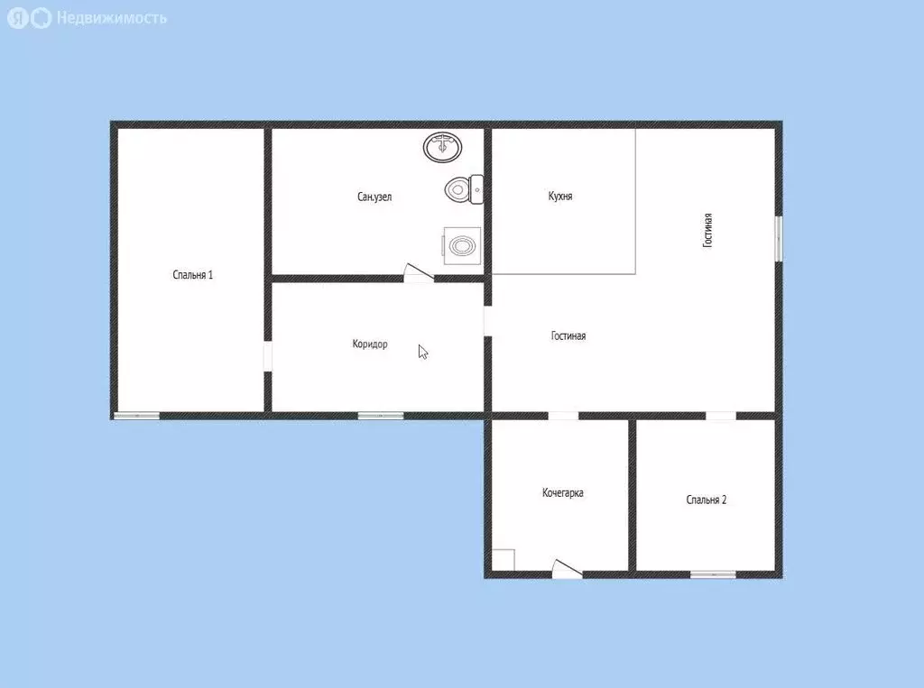 Дом в посёлок Нагорный, Енисейская улица (62 м) - Фото 2