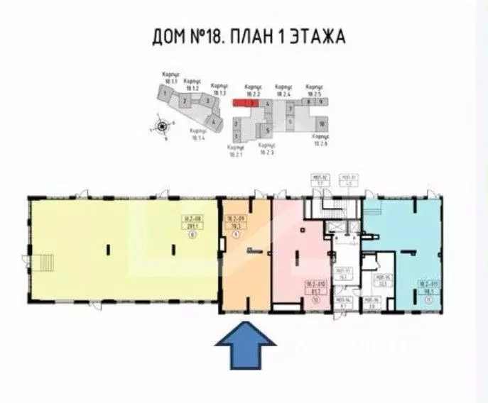 Помещение свободного назначения в Москва Скандинавия жилой комплекс, ... - Фото 2