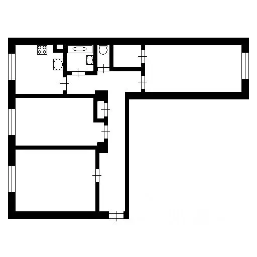 3-к кв. Санкт-Петербург Лисичанская ул., 14 (78.7 м) - Фото 2