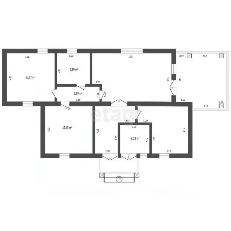 Дом в Калужская область, Перемышльский муниципальный округ, Ахлебинино ... - Фото 2