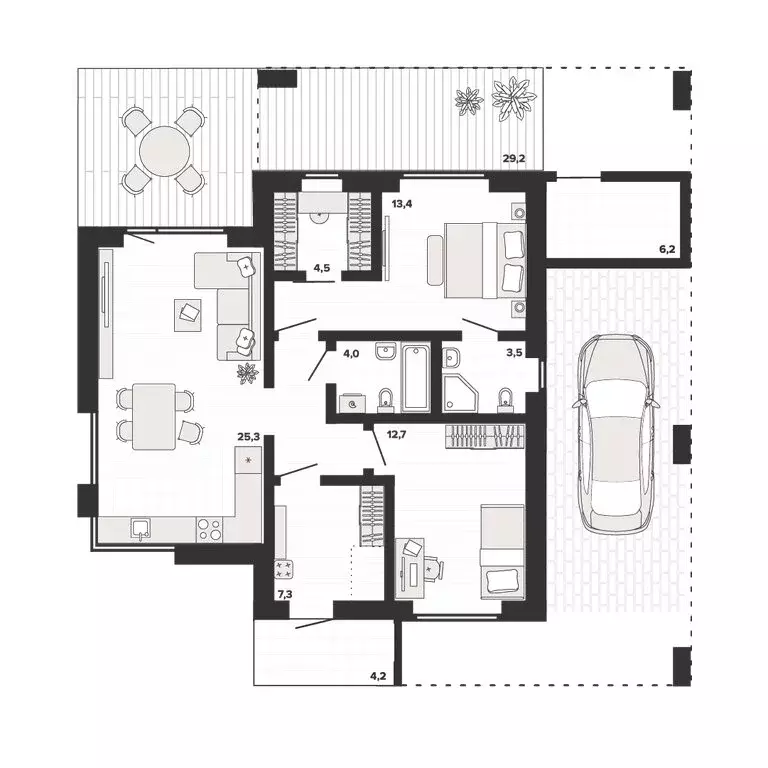 Дом в Большие Харлуши, КП Голос Горожане ( м) - Фото 2