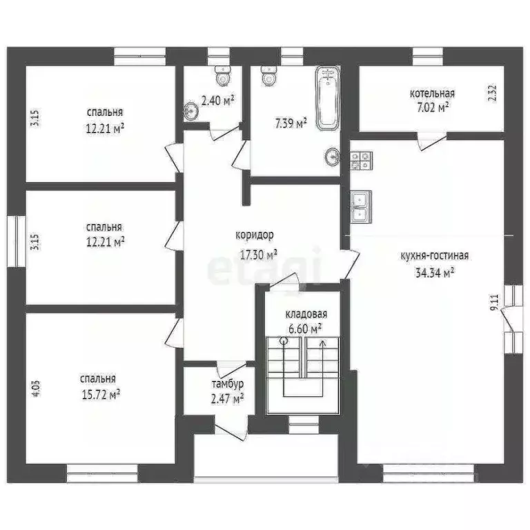 Дом в Ростовская область, Мясниковский район, Краснокрымское с/пос, ... - Фото 2