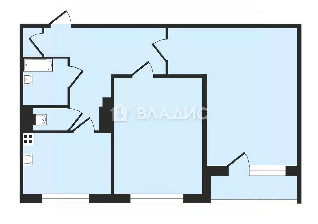 2-к кв. Санкт-Петербург Будапештская ул., 98К3 (50.6 м) - Фото 2