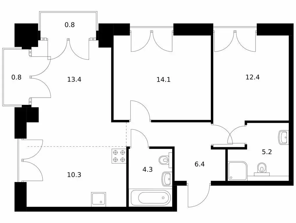 2-комнатная квартира: Санкт-Петербург, набережная Обводного канала, ... - Фото 1