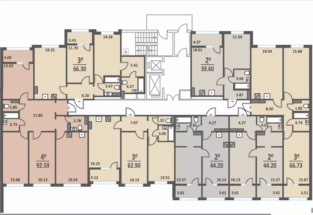 2-к кв. Воронежская область, Воронеж Краснознаменная ул., 72 (66.3 м) - Фото 2