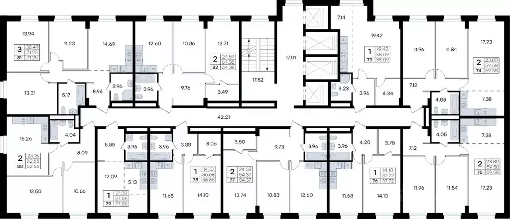 2-к кв. Приморский край, Владивосток ул. Тухачевского, 80 (52.55 м) - Фото 2