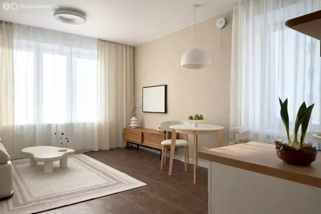 Квартира-студия: Тюмень, Вьюжная улица, 10 (34 м) - Фото 2