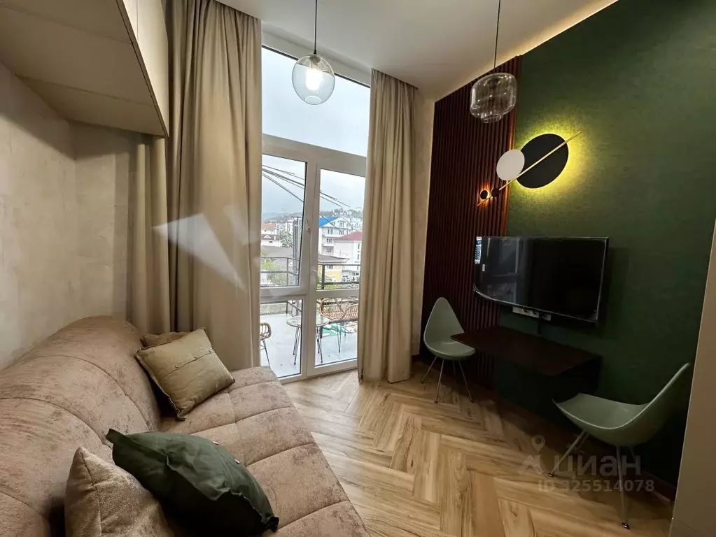 1-к кв. Краснодарский край, Сочи Мамайка мкр, ул. Крымская, 49/2 (21.5 ... - Фото 2