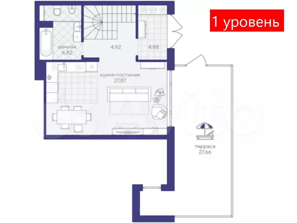 3-к. квартира, 138,7 м, 2/4 эт. - Фото 1