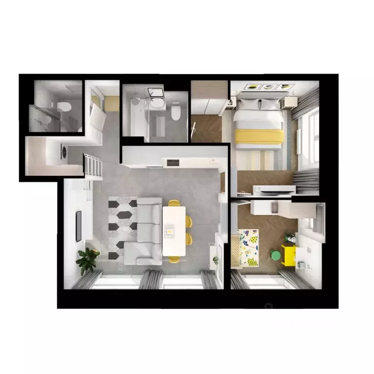 2-к кв. Приморский край, Владивосток Снежный парк жилой комплекс, 2 ... - Фото 2