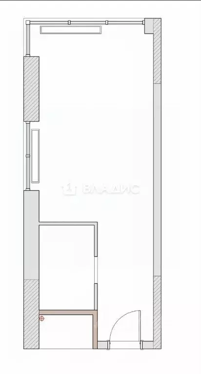 Квартира, студия, 22.6 м - Фото 1
