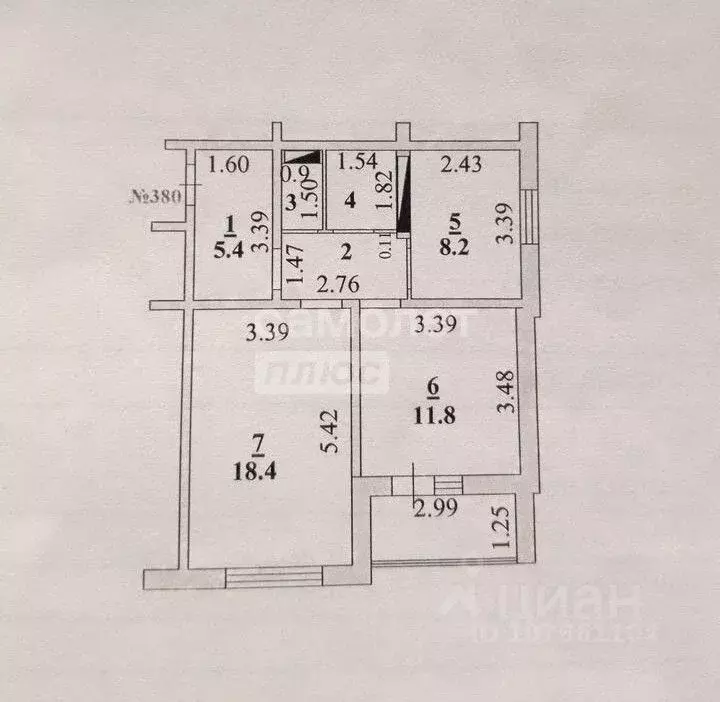 2-к кв. Липецкая область, Липецк ул. Хренникова, 5 (52.0 м) - Фото 1