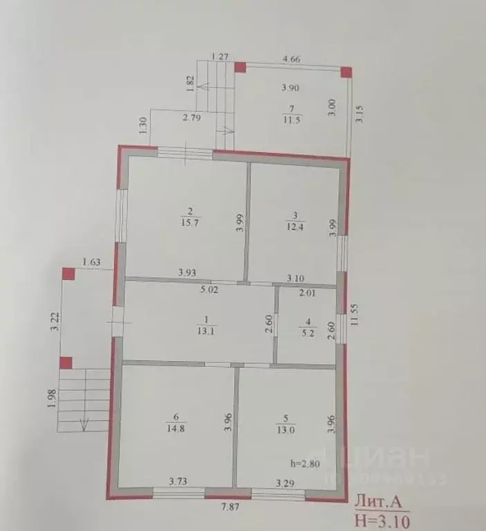 Дом в Краснодарский край, Каневская ст-ца ул. Заречная, 43 (85 м) - Фото 0