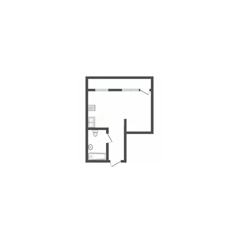 Студия Белгородская область, Белгород ул. Попова, 31 (33.0 м) - Фото 2
