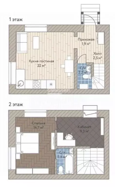 Таунхаус в Новосибирская область, Новосибирский район, Каменский ... - Фото 1