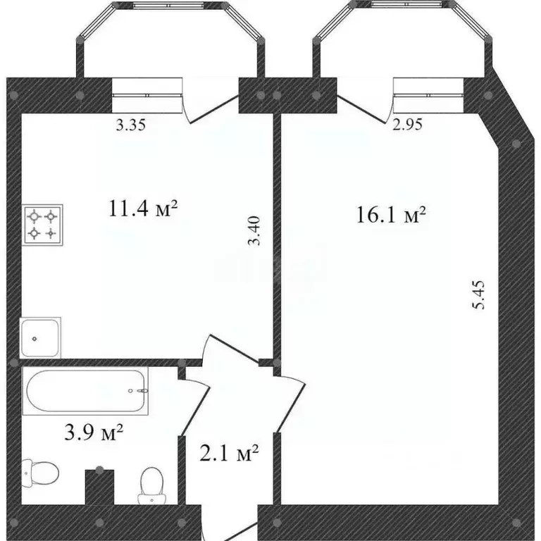1-к кв. Хабаровский край, Комсомольск-на-Амуре Вокзальная ул., 75 ... - Фото 1
