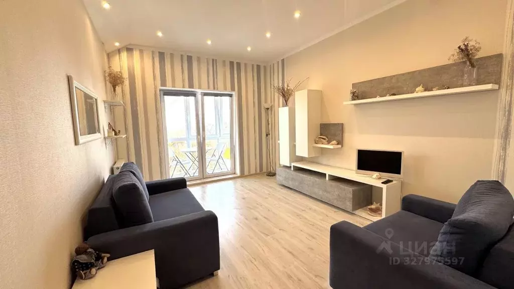 1-к кв. Калининградская область, Янтарный пгт ул. Балебина, 27 (34.2 ... - Фото 1