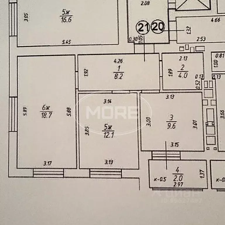 2-к кв. Калининградская область, Калининград ул. Понартская, 7 (55.0 ... - Фото 1