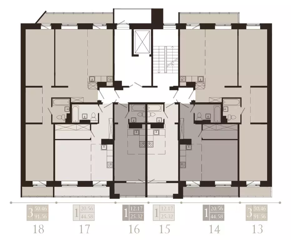 3-к кв. Иркутская область, Иркутск Советская ул., 115/1 (91.56 м) - Фото 2
