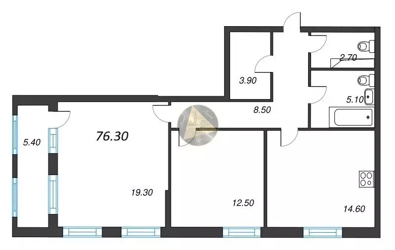 2-комнатная квартира: Санкт-Петербург, Планерная улица, 99 (76.3 м) - Фото 1