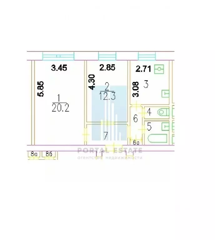 2-к кв. Москва ул. Куусинена, 4К3 (52.7 м) - Фото 1