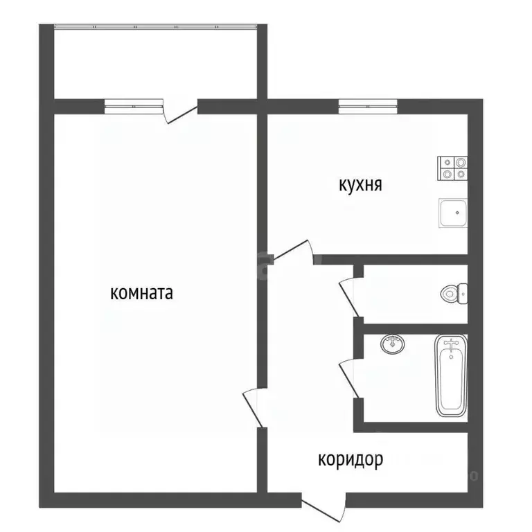 1-к кв. Воронежская область, Воронеж ул. Екатерины Зеленко, 22а (38.3 ... - Фото 2