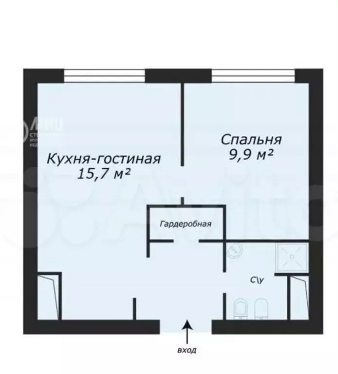 2-комнатная квартира: Москва, улица Народного Ополчения, 15к3 (38 м) - Фото 1