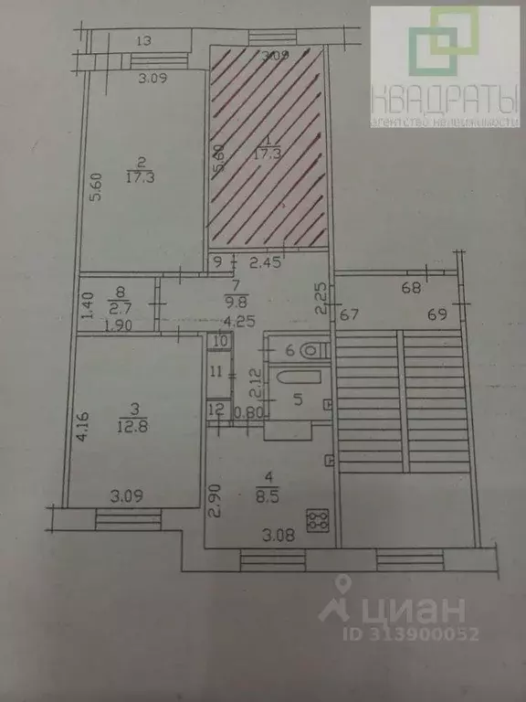 Комната Ленинградская область, Луга просп. Кирова, 18к2 (17.3 м) - Фото 0