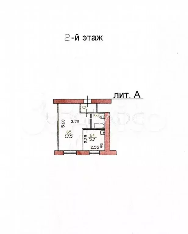 1-к. квартира, 28,5 м, 2/5 эт. - Фото 0