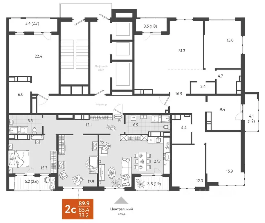 2-к кв. Краснодарский край, Краснодар Колхозная ул., 5/2к2 (89.0 м) - Фото 0