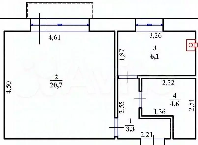 1-к кв. Волгоградская область, Волгоград ул. Зевина, 30 (34.7 м) - Фото 0