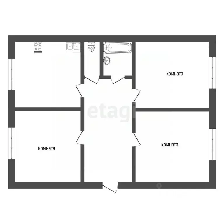 Дом в Владимирская область, Муром с. Татарово, ул. Лесная, 7 (68 м) - Фото 1