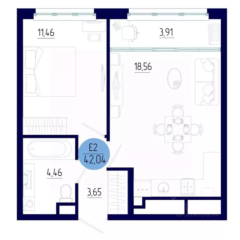 1-к кв. Рязанская область, Рязанский район, Дядьковское с/пос, с. ... - Фото 1