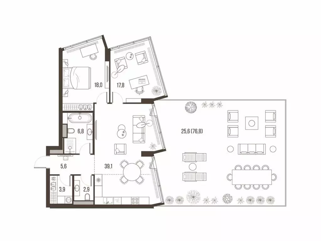 3-комнатная квартира: Москва, Летниковская улица, 11к1 (119.7 м) - Фото 1