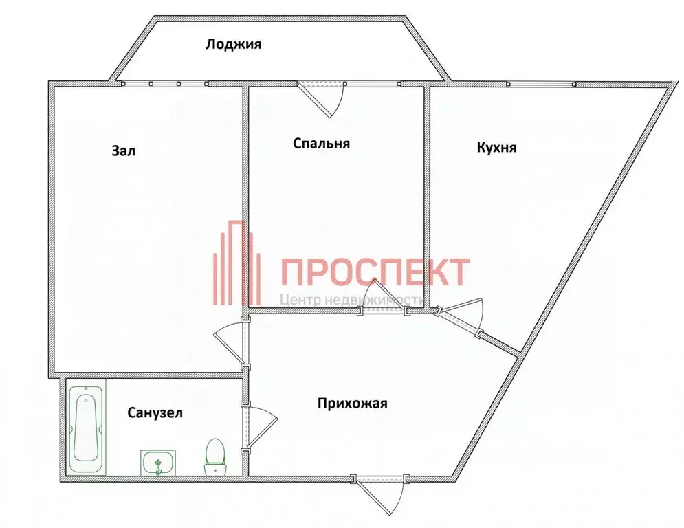 2-к кв. Пензенская область, Пенза ул. Зарубина, 19 (62.0 м) - Фото 1