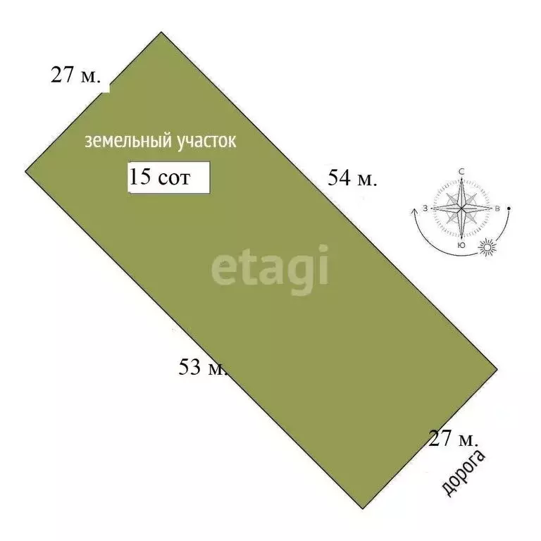 Участок в Береговое, улица Коронелли (15 м) - Фото 1