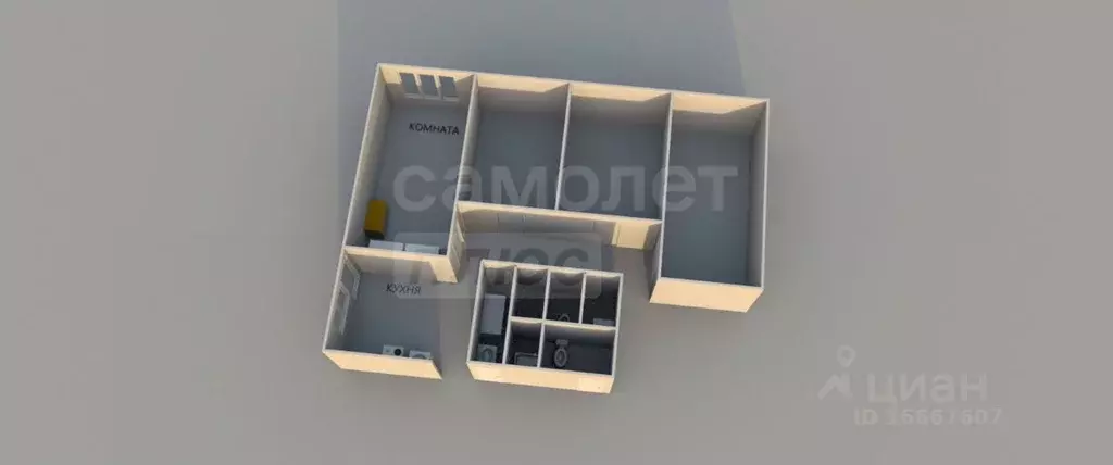 Комната Оренбургская область, Оренбург просп. Гагарина, 13А (17.2 м) - Фото 2